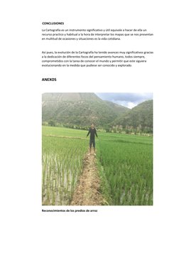CONCLUSIONES  
La Cartografía es un instrumento significativo y útil equivale a hacer de ella un 
recur