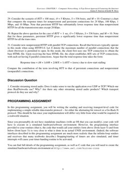 Exercises- CHAPTER 3  - Computer Networking: A Top-Down Approach Featuring the Internet
James F. Kurose & Keith W. Ross
8
29.