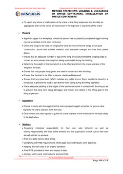 Method Statement for Office Containers | PDF | Crane (Machine) | Risk ...