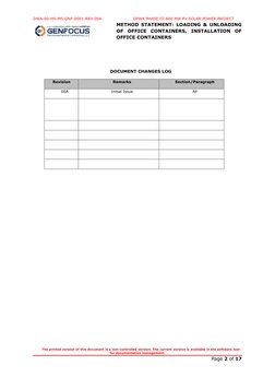 Method Statement for Office Containers | PDF | Crane (Machine) | Risk ...