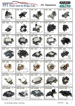 070 - Reguladores
ARE   0053
REGULADOR ALT BOSCH
02
070
1197311543 = 234112
ARE   0073
REGULKADOR ALT BOSCH
02
070
F00M144137