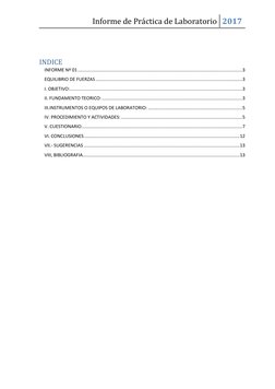 Informe de Práctica de Laboratorio 2017 
 
 
 
INDICE 
INFORME Nº 01 ........................................................