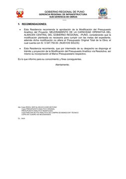 GOBIERNO REGIONAL DE PUNO
GOBIERNO REGIONAL DE PUNO
GERENCIA REGIONAL DE INFRAESTRUCTURA
SUB GERENCIA DE OBRAS    
**********
