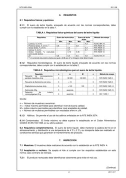 NTE INEN 2594 
 
2011-08      
 
2011-517 
-2-
 
 
 
 
6.  REQUISITOS 
 
6.1 Requisitos físicos y quími
