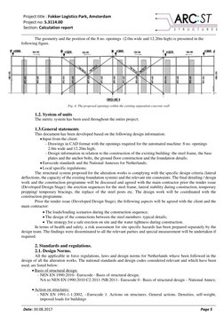 Project title : Fokker Logistics Park, Amsterdam 
 
Project no: S.3114.00 
Section: Calculation report   
Date: 30.08.2017 
P
