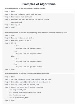 Algorithm to Add Two Numbers | PDF | Computer Programming | Theoretical ...