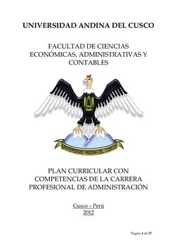 Página 1 de 57 
 
UNIVERSIDAD ANDINA DEL CUSCO 
 
 
FACULTAD DE CIENCIAS 
ECONÓMICAS, ADMINISTRATIVAS Y 
CONTABLES 
 
 
 
PLA