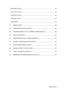 Página 4 de 57 
 
SÉPTIMO CICLO .............................................................................................