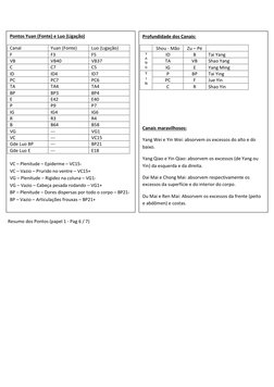 Resumo dos Pontos (papel 1 - Pag 6 / 7) 
 
 
 
 
 
Pontos Yuan (Fonte) e Luo (Ligação) 
C