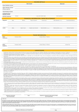 BDO Home Loan Application Form | PDF | Loans | Credit Card