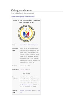 (https://en.wikipedia.org/wiki/File:Seal_of_the_Supreme_Court_of_the_Republic_of_the_Philippines.svg)Chiong murder case 
Fro