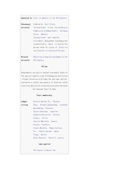 Appealed to Court of Appeals of the Philippines  (https://en.wikipedia.org/wiki/Capital_punishment_in_the_Philippines) (https