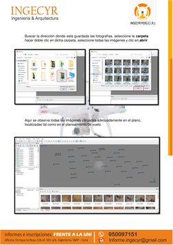 Buscar la dirección donde está guardada las fotografías, seleccione la carpeta 
hacer doble clic en dicha carpeta,