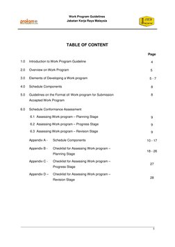 Work Program Guidelines for JKR Projects | PDF | Project Management ...