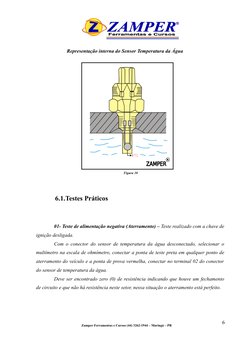 Representação interna do Sensor Temperatura da Água
Figura 10
6.1.Testes Práticos
01- Teste de alimentação negativa
