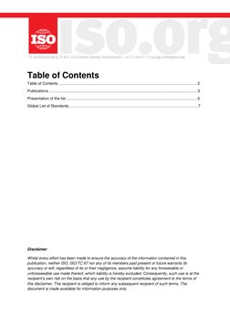 Table of Contents 
Table of Contents ......................................................................................