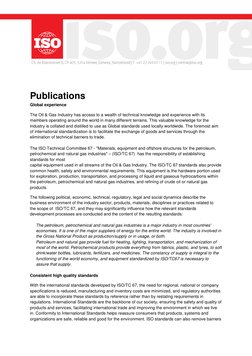 Publications 
Global experience 
The Oil & Gas Industry has access to a wealth of technical knowledge and experience with its