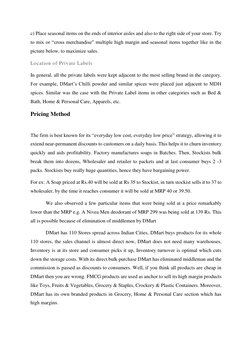 c) Place seasonal items on the ends of interior aisles and also to the right side of your store. Try 
to mix or “cross mercha