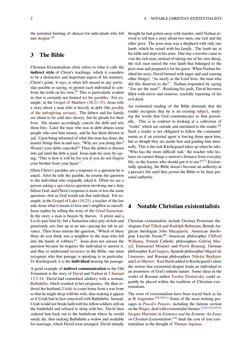 2
4
NOTABLE CHRISTIAN EXISTENTIALISTS
the potential limiting of choices for individuals who fell
into despair.[4]
3
The Bible