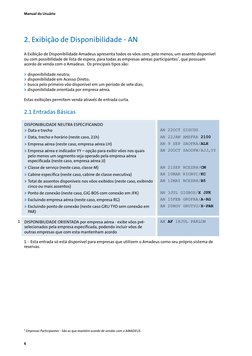 Manual do Usuário
6
DISPONIBILIDADE NEUTRA ESPECIFICANDO
	Data e trecho
>>
	Data, trecho e horário (neste caso, 21h)
>>
	Empr