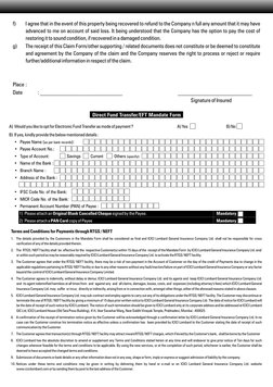 f)
I agree that in the event of this property being recovered to refund to the Company n full any amount that it may have 
ad