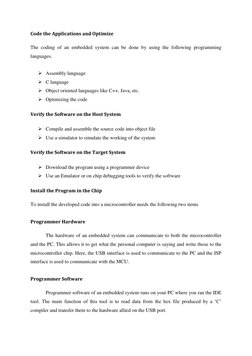 Embedded Systems Development Process | PDF | Embedded System ...