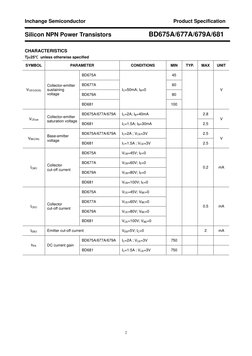 BD681 Transistor Product Specification | PDF | Bipolar Junction ...
