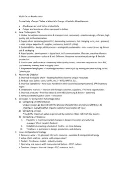 Multi-Factor Productivity 
Productivity =Output/ Labor + Material + Energy + Capital + Miscellaneous 
 
Also known as total