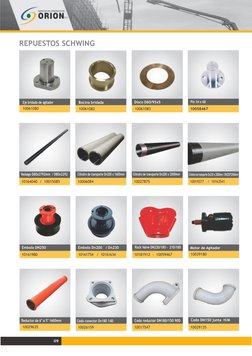 REPUESTOS SCHWING
 
Eje bridado de agitador
 
Embolo DN250
 Vastago D80x2792mm  / D80x2292
 
Motor de Agitador
 
Disco D60/95