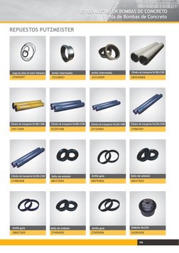 Juego de sellos de motor hidraulico
 
Cilindro de transporte Dn250×2100
 Cilindro de transporte Dn180×1400
 
Anillo guía