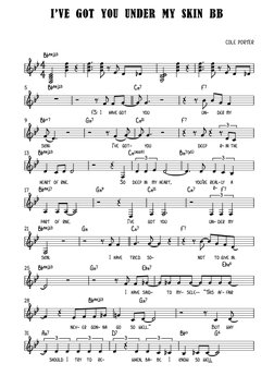 Ive Got You Under My Skin BB | PDF