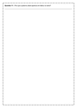 Questão 11 – Por que a palavra skate aparece em itálico no texto?
___________________________________________________________