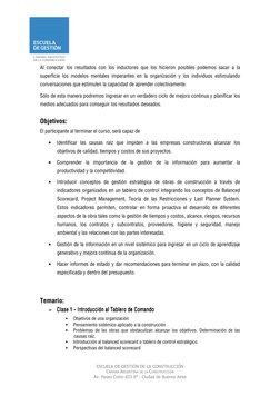 ESCUELA DE GESTIÓN DE LA CONSTRUCCIÓN 
CÁMARA ARGENTINA DE LA CONSTRUCCIÓN 
Av. Paseo Colón 823 9° - Ciudad de Buenos Air