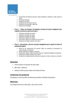 ESCUELA DE GESTIÓN DE LA CONSTRUCCIÓN 
CÁMARA ARGENTINA DE LA CONSTRUCCIÓN 
Av. Paseo Colón 823 9° - Ciudad de Buenos Air