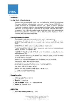 ESCUELA DE GESTIÓN DE LA CONSTRUCCIÓN 
CÁMARA ARGENTINA DE LA CONSTRUCCIÓN 
Av. Paseo Colón 823 9° - Ciudad de Buenos Air