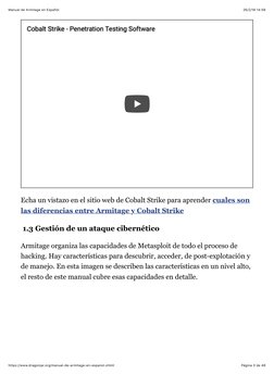 26/2/18 14(58
Manual de Armitage en Español
Página 3 de 48
https://www.dragonjar.org/manual-de-armitage-en-espanol.xhtml
Coba