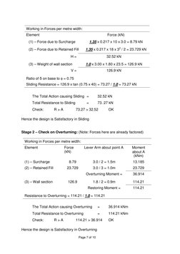 Eurocode 7 Gravity Retaining Wall Guide | PDF