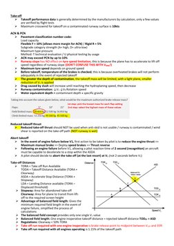 Take-off 
➢ 
Takeoff performance data is generally determined by the manufacturers by calculation, only a few values 
are v