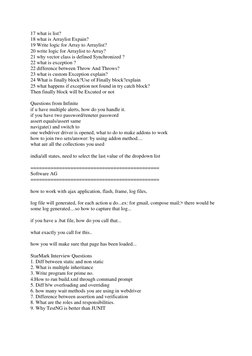 Selenium Java Interview Questions Guide | PDF | Method (Computer ...