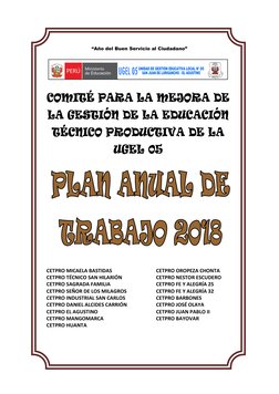 “Año del Buen Servicio al Ciudadano” 
 
 
 
    
 
 
 
 
 
 
 
 
 
 
 
CETPRO MICAELA BASTIDAS 
CETPRO TÉCNICO SAN HILARIÓN