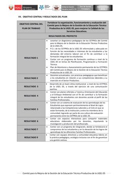 Comité para la Mejora de la Gestión de la Educación Técnica Productiva de la UGEL 05  
 
 
RED EDUCATIVA 
Nº 03 
VII.