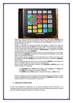 - 
Seleccione el nivel de ganancia (intensidad de señal) para lo cual presione [GAIN], con lo 
cual se debe resaltar