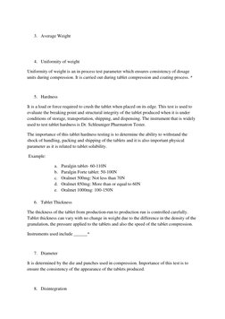 3. Average Weight  
 
 
4. Uniformity of weight  
Uniformity of weight is an in process test parameter which ensures consis