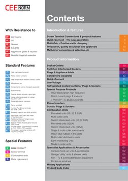 Light acids
Oil
Grease
Solvents
Aggressive gases & vapours
Resistant against seawater
With Resistance to
Standard Features
Sc