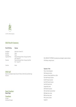 (An ISO 9001 : 2008 Certified Organisation)
DELHI URBAN ART COMMISSION with gratitude duly acknowledges the valuable contribu