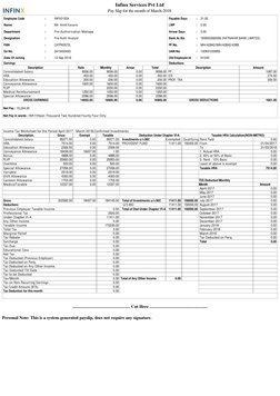 Employee Code
:
INFX01554
Name
:
Mr. Amit Kasare
Department
:
Pre-Authorization Mahape
Designation
:
Pre Auth Analyst
PAN
:
C