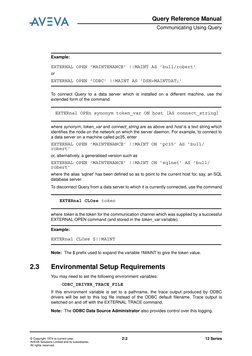 AVEVA Query Reference Manual | PDF | Databases | Command Line Interface