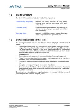 AVEVA Query Reference Manual | PDF | Databases | Command Line Interface