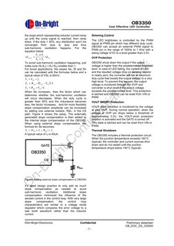 ©On-Bright Electronics                    Confidential                      Preliminary datasheet 
OB_DOC_DS_335000
- 7 -