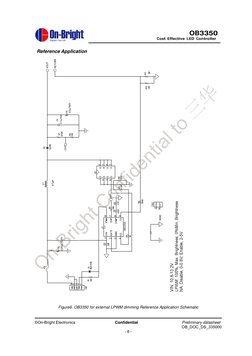 ©On-Bright Electronics                    Confidential                      Preliminary datasheet 
OB_DOC_DS_335000
- 8 -